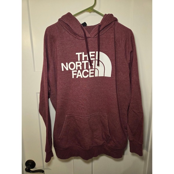 The North Face Tops - The North Face Womens Half Dome‎ Pullover Hoodie Burgundy Heather XL NF0A3NZA